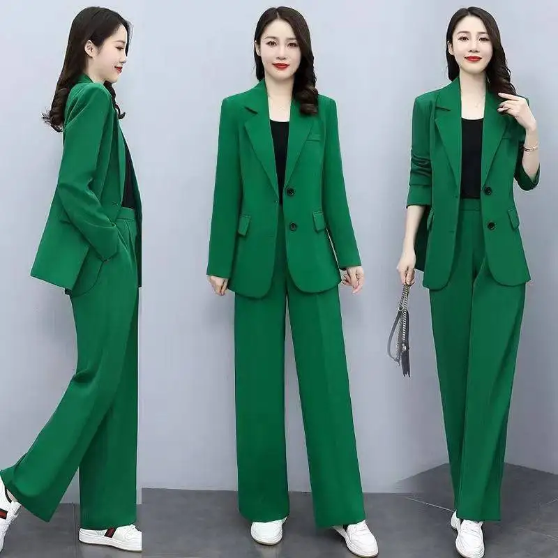 2023 New Casual Suit Jacket Pants Two-piece Women's FashionLoose Blazers Trousers Set Female Professional Wear
2023 New Casual Suit Jacket Pants Two-piece Women's FashionLoose Blazers Trousers Set Female Professional Wear