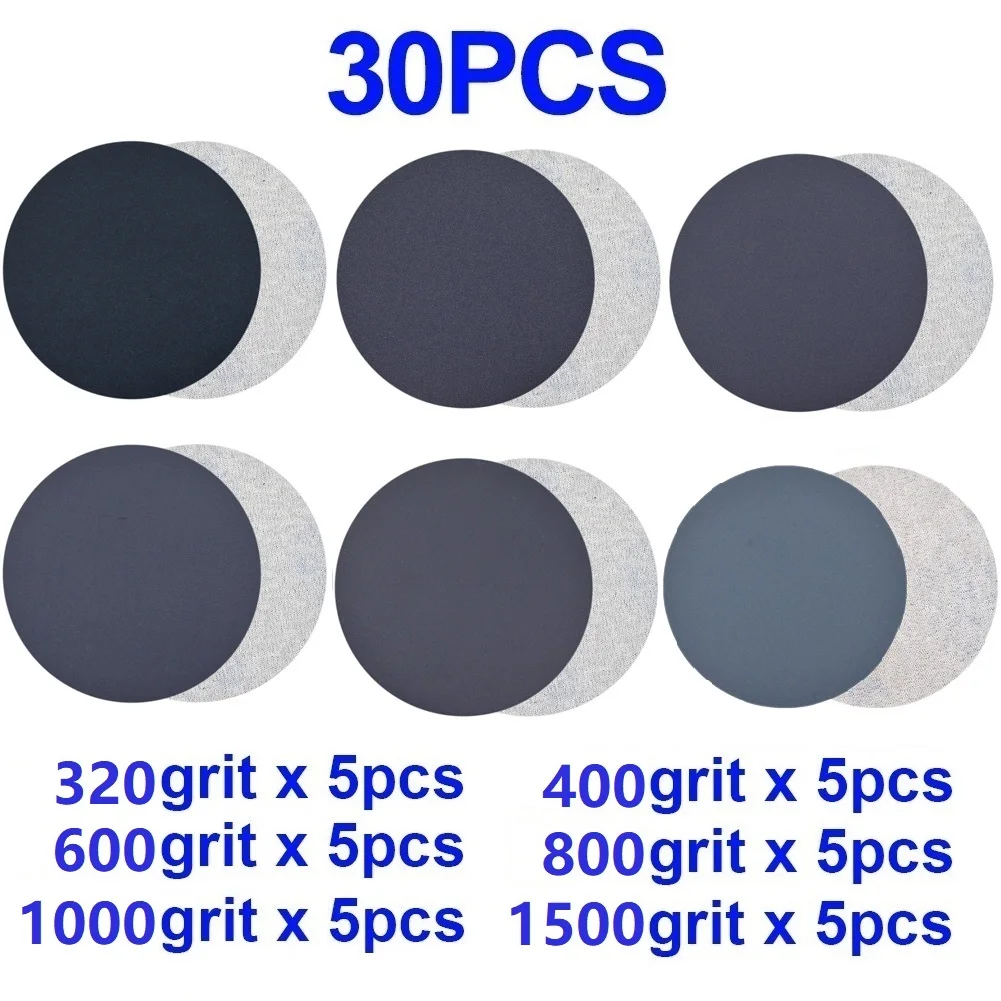 30Pcs 3inch Sanding Discs Wet/Dry Sandpaper 320/400/600/800/1000/1500 Grit Hook Loop Round Sander Disc
30Pcs 3inch Sanding Discs Wet/Dry Sandpaper 320/400/600/800/1000/1500 Grit Hook Loop Round Sander Disc