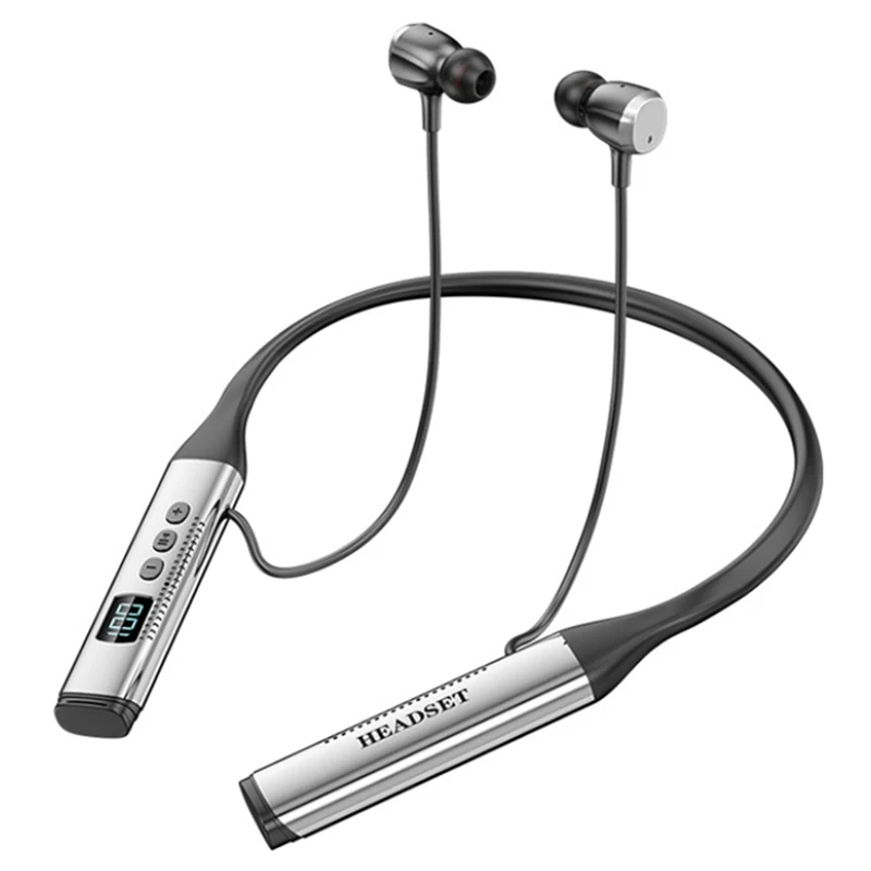 Наушники с шейным ободом, Bluetooth 100, 5,3 часов работы, экстренная зарядка, Спортивная гарнитура с передатчиком
Наушники с шейным ободом, Bluetooth 100, 5,3 часов работы, экстренная зарядка, Спортивная гарнитура с передатчиком