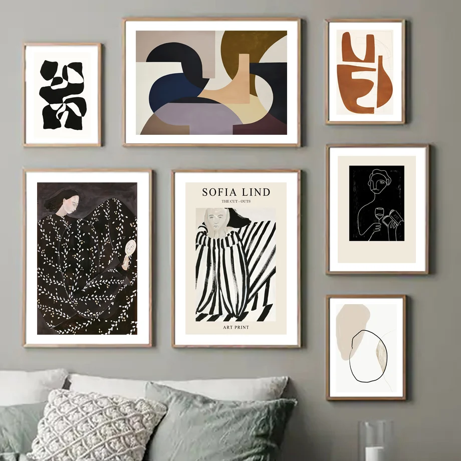 Abstract Nordic decorative poster lines female color blocks modern wall art canvas painting minimalist living room home decor
Abstract Nordic decorative poster lines female color blocks modern wall art canvas painting minimalist living room home decor