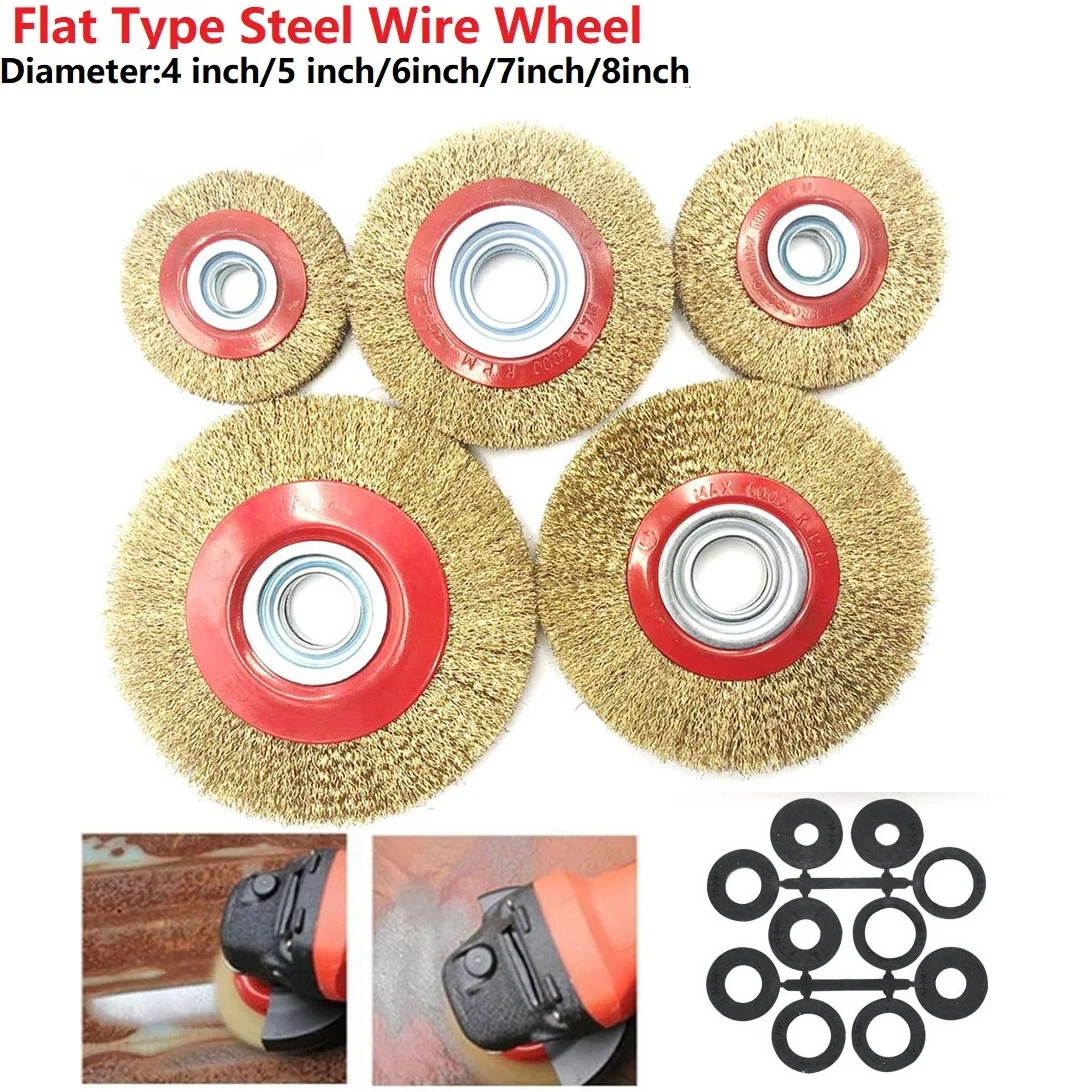 1 Pcs Fine Wire Brush Wheel 100/125/150/175/200mm W/ Adaptor Rings For Deburring Electrical Brush Accessories
1 Pcs Fine Wire Brush Wheel 100/125/150/175/200mm W/ Adaptor Rings For Deburring Electrical Brush Accessories