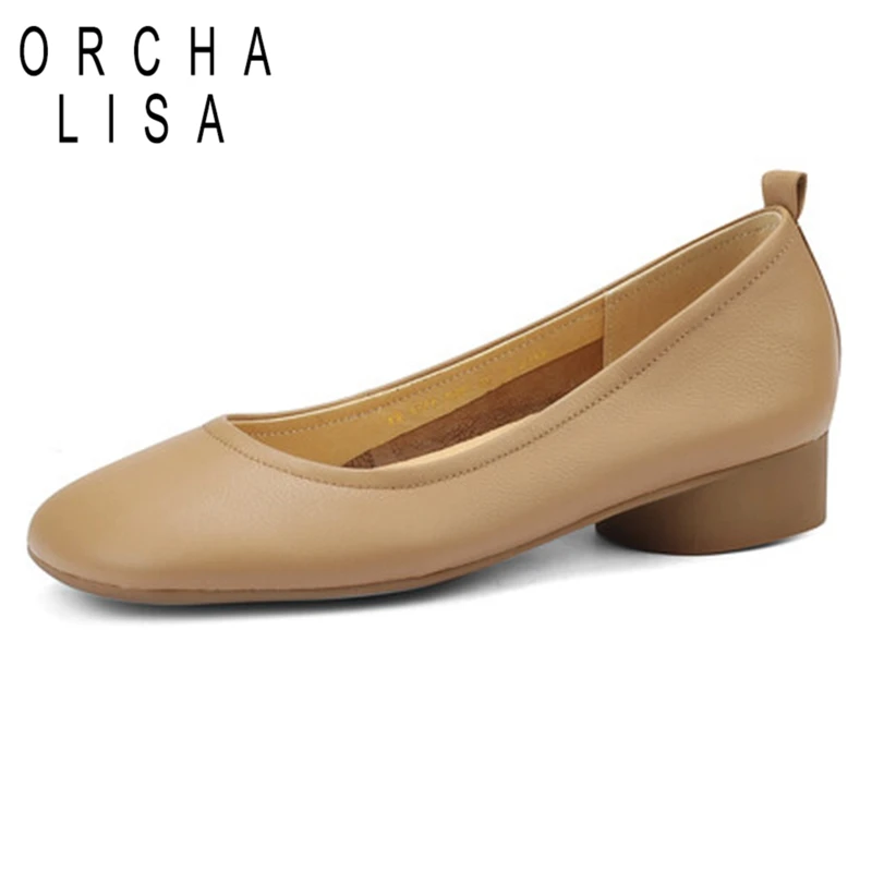 ORCHA LISA 2022 Women Flats Round Toe Chunky Heels Full Grain Leather Slip-on Soft Casual Size 33-39 Beige Black Spring S3221
ORCHA LISA 2022 Women Flats Round Toe Chunky Heels Full Grain Leather Slip-on Soft Casual Size 33-39 Beige Black Spring S3221