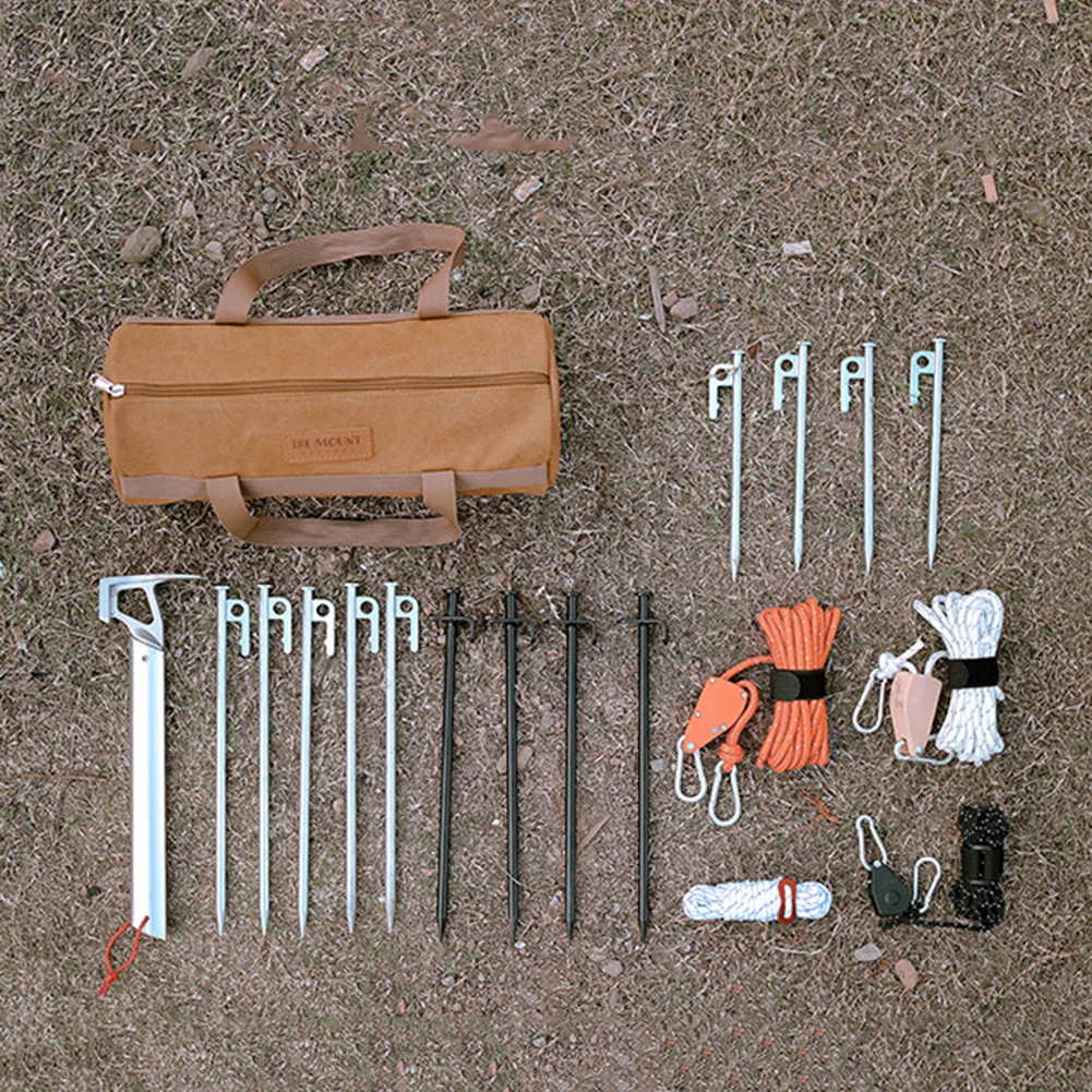Cylinder Ground Stakes Bag Portable Tent Ground Nail Wind Rope Hammer Pouch Canvas Large Capacity Handbag Outdoor Accessories
Cylinder Ground Stakes Bag Portable Tent Ground Nail Wind Rope Hammer Pouch Canvas Large Capacity Handbag Outdoor Accessories