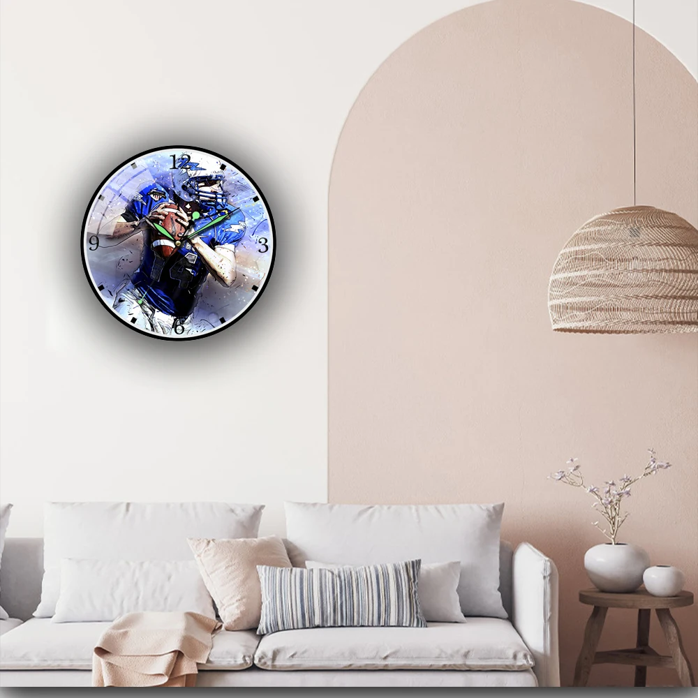 Football Acrylic Wall Clock Rugby Sports Re-purposed Record Timepieces Gifts For Players & Gridiron
Football Acrylic Wall Clock Rugby Sports Re-purposed Record Timepieces Gifts For Players & Gridiron
