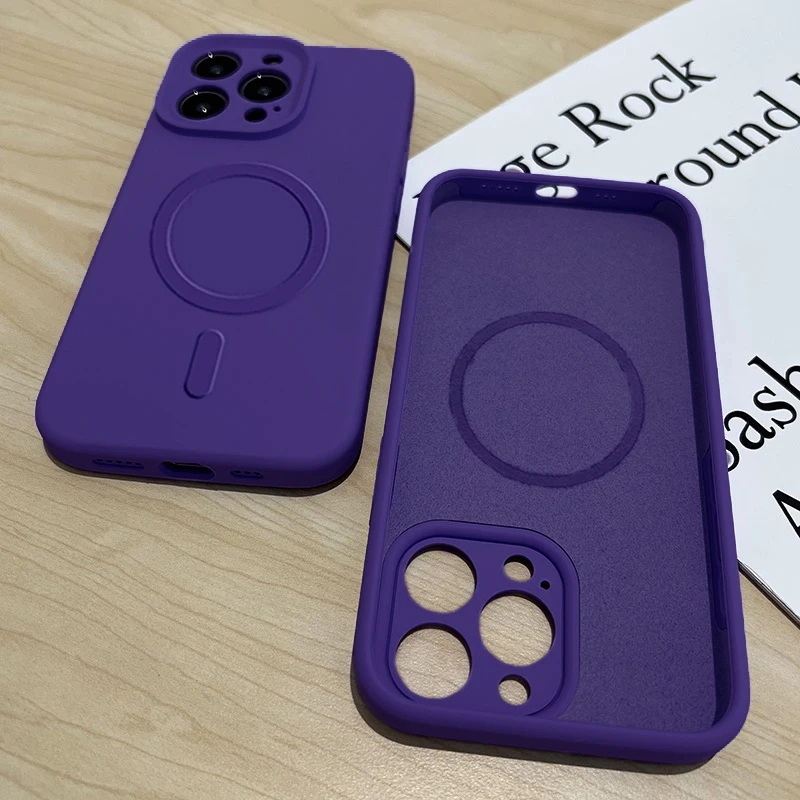Liquid Silicone Magnetic Phone Case for IPhone 14 13 12 11 Pro Max Mini XS Max X XR 8 7 Plus for Magsafe Wireless Charge Cover
Liquid Silicone Magnetic Phone Case for IPhone 14 13 12 11 Pro Max Mini XS Max X XR 8 7 Plus for Magsafe Wireless Charge Cover