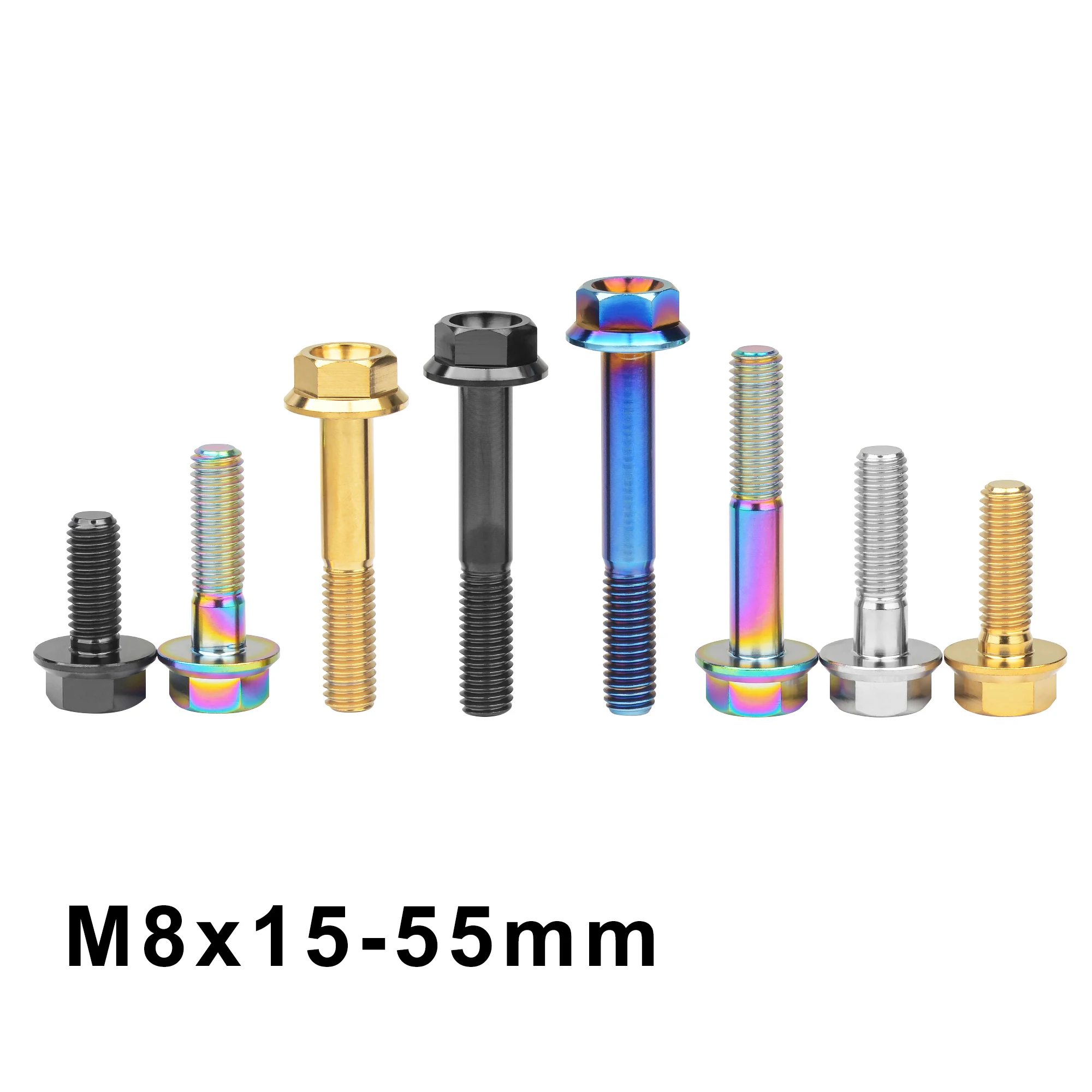 Weiqijie Bolts M8x15 20 25 30 35 40 45 50 55mm Hexagonal Flange Head Titanium Bolts Bicycle Motorcycle Screws
Weiqijie Bolts M8x15 20 25 30 35 40 45 50 55mm Hexagonal Flange Head Titanium Bolts Bicycle Motorcycle Screws