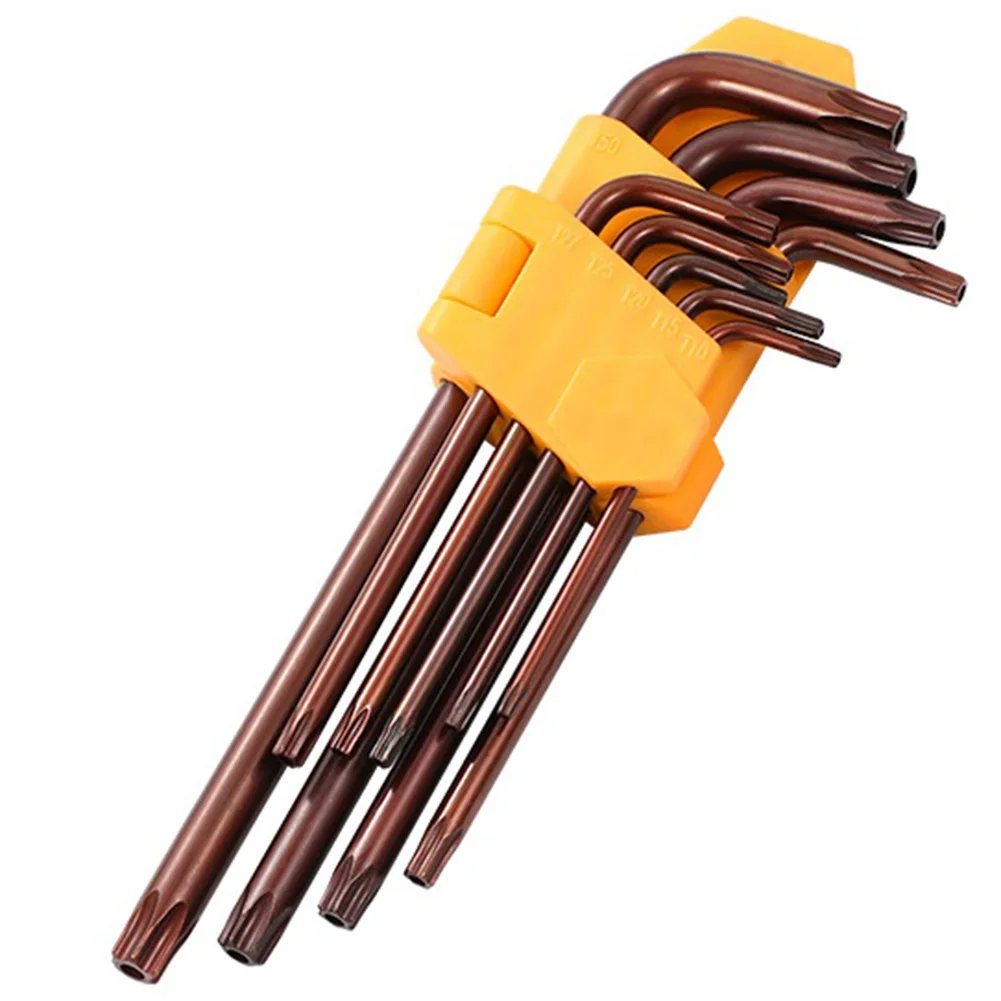 9PCS T30 T27 T20 T25 T10 T15 Double-End 2-way Torx Screwdriver Spanner Wrench Star Key Wrench Torx Tools
9PCS T30 T27 T20 T25 T10 T15 Double-End 2-way Torx Screwdriver Spanner Wrench Star Key Wrench Torx Tools