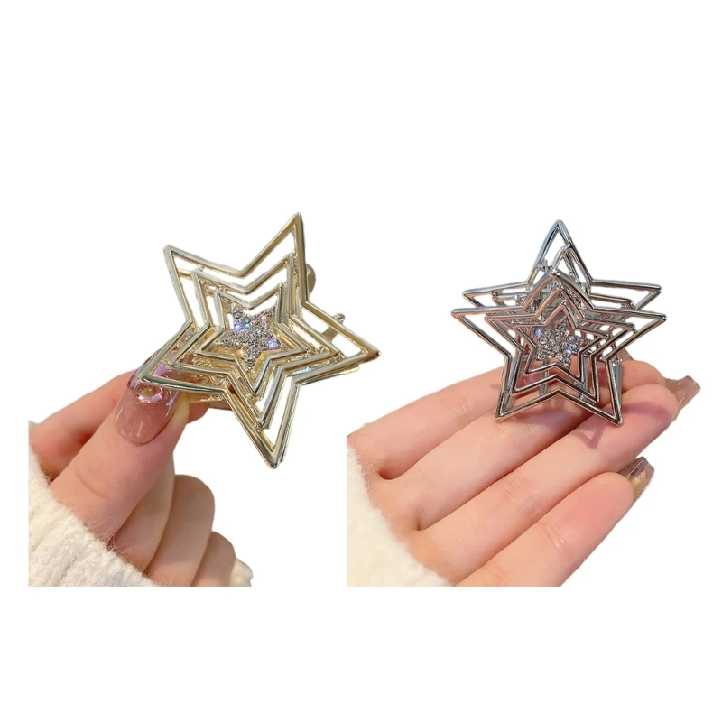 MXMB Temperament Ponytail Hair Clip Woman Hairpin with Hollow Star Decor
MXMB Temperament Ponytail Hair Clip Woman Hairpin with Hollow Star Decor