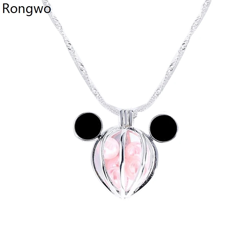 Rongwo Fashion Mickey Necklace Pink Pearl with Cage Pendant Jewelry Necklaces for Women Girls Best Anime Cartoon Gifts
Rongwo Fashion Mickey Necklace Pink Pearl with Cage Pendant Jewelry Necklaces for Women Girls Best Anime Cartoon Gifts