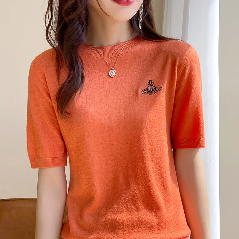 2022 Spring and Summer new cashmere Short sleeve sweater women's O-neck short-sleeved cashmere sweater pullover soft
2022 Spring and Summer new cashmere Short sleeve sweater women's O-neck short-sleeved cashmere sweater pullover soft