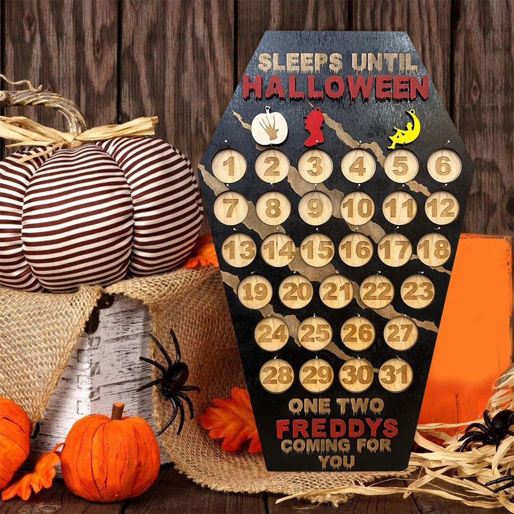 Halloween Advent Calendar Wooden Countdown To Christmas Decor Horror Ornaments Ghost Design For Indoor Home Party Decoration
Halloween Advent Calendar Wooden Countdown To Christmas Decor Horror Ornaments Ghost Design For Indoor Home Party Decoration