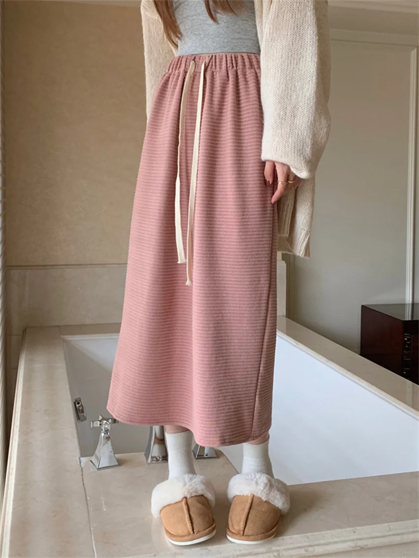 HziriP Straight Skirts Women Thicken Soft Winter New Loose Chic 2022 Gentle Office Lady Solid High Street Casual All Match
HziriP Straight Skirts Women Thicken Soft Winter New Loose Chic 2022 Gentle Office Lady Solid High Street Casual All Match