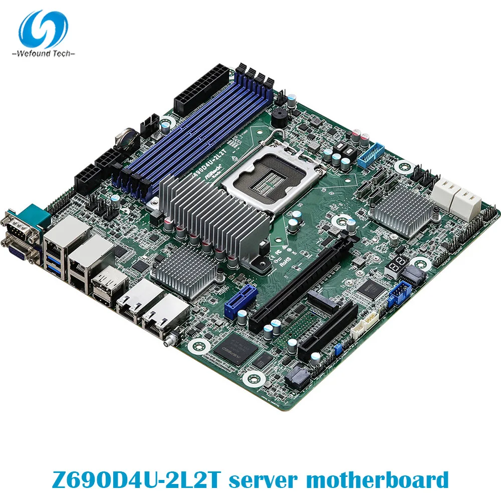 Материнская плата для сервера ASRock Z690D4U-2L2T NAS поддерживает 12th Gen DDR5
Материнская плата для сервера ASRock Z690D4U-2L2T NAS поддерживает 12th Gen DDR5