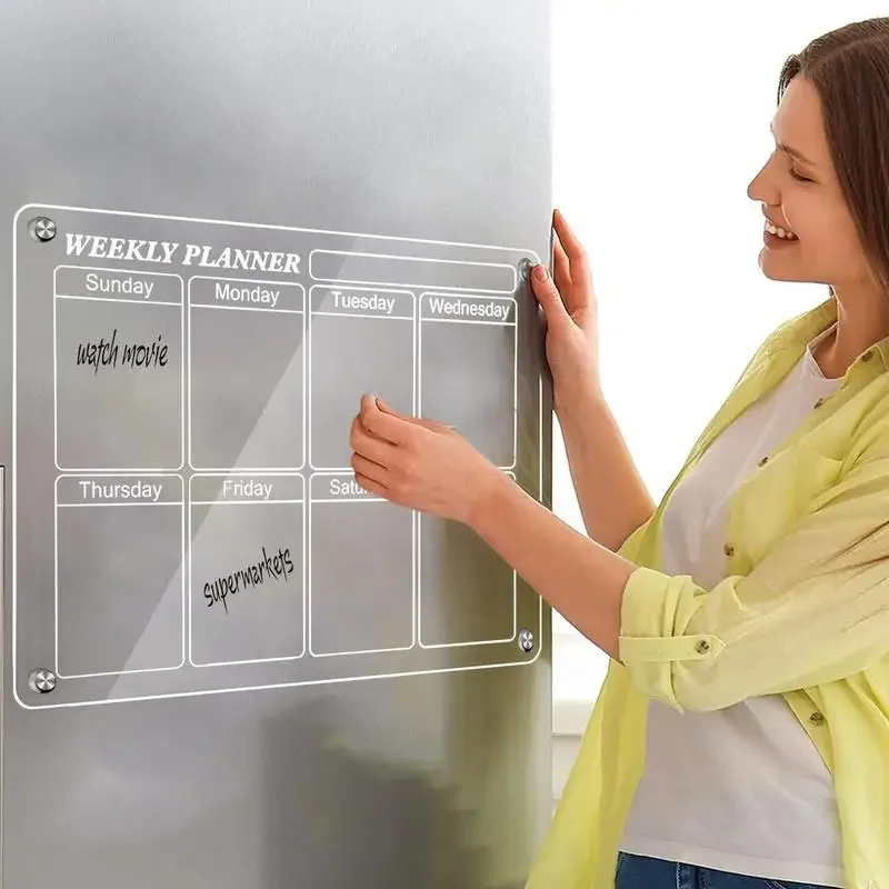 Акриловый календарь для холодильника, прозрачный акриловый магнитный календарь для холодильника, многоразовый планировщик, магнитная доска для сухого стирания 
Акриловый календарь для холодильника, прозрачный акриловый магнитный календарь для холодильника, многоразовый планировщик, магнитная доска для сухого стирания