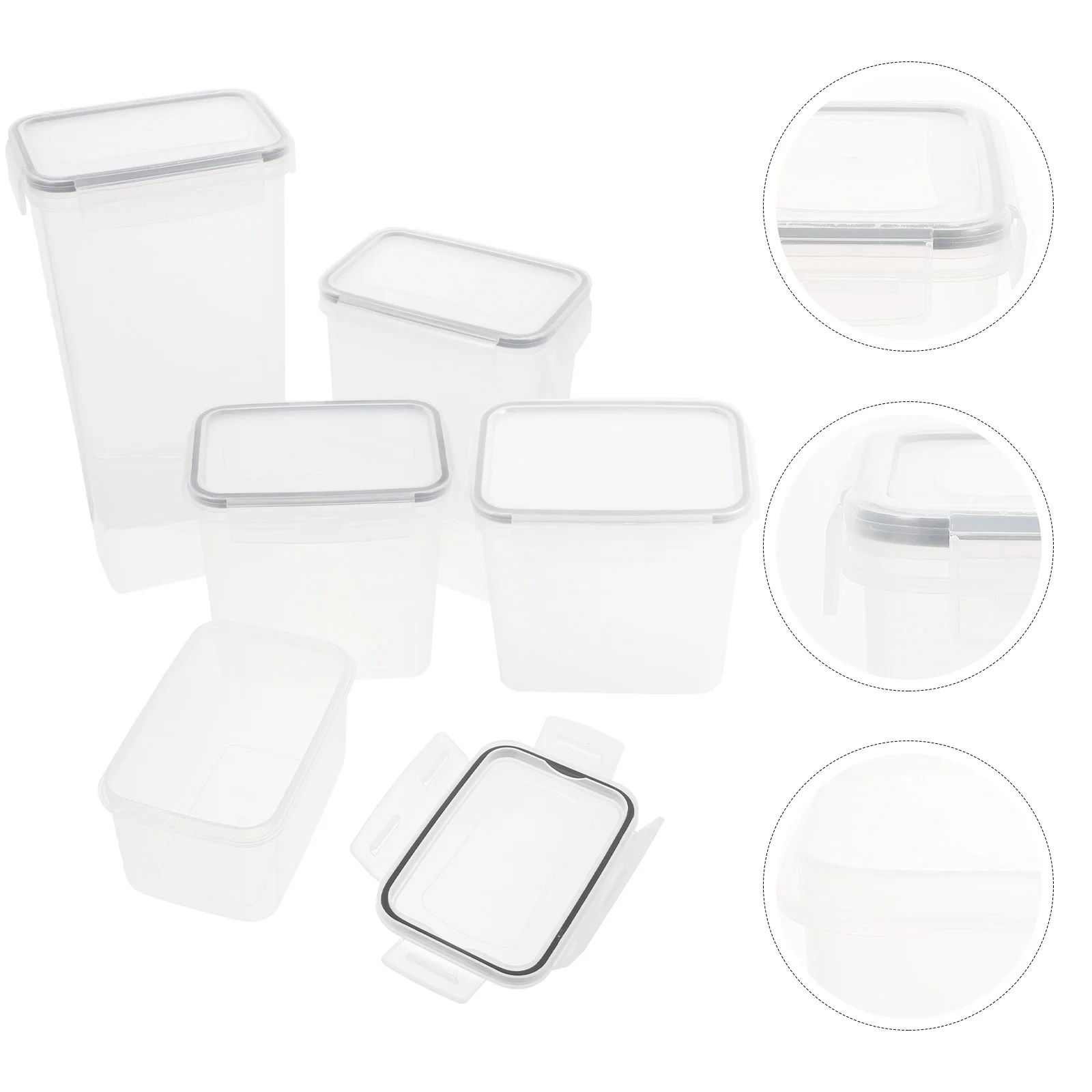 5Pcs Grain Canisters Grain Storage Tanks Plastic Airtight Tanks Food Storage Box
5Pcs Grain Canisters Grain Storage Tanks Plastic Airtight Tanks Food Storage Box