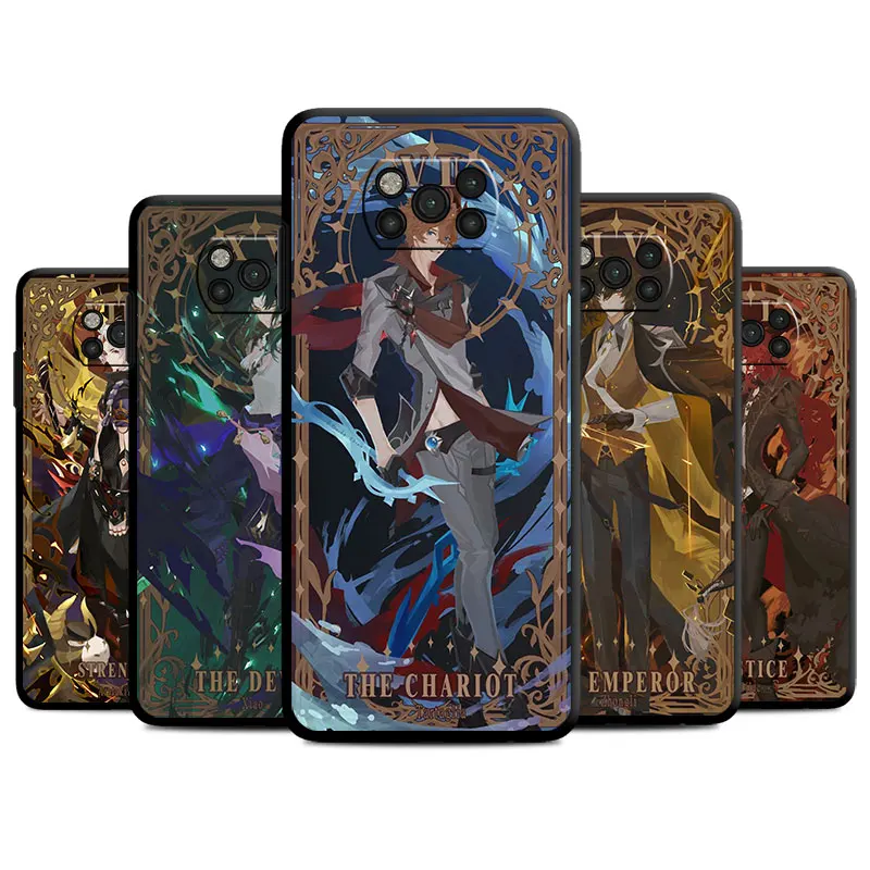 Genshin Impact Tarot Phone Case For Mi Poco X3 NFC X4 M3 M4 Pro 5G C40 F3 F4 GT F1 fundas C40 for Mi 11T 11 Lite Black Cover
Genshin Impact Tarot Phone Case For Mi Poco X3 NFC X4 M3 M4 Pro 5G C40 F3 F4 GT F1 fundas C40 for Mi 11T 11 Lite Black Cover