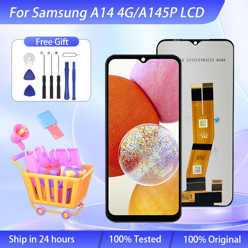 Wholesale 6.6 Inch A145P Display For Samsung Galaxy A14 4G LCD With Touch Panel Screen A145F A145M Digitizer Assembly With Tools
Wholesale 6.6 Inch A145P Display For Samsung Galaxy A14 4G LCD With Touch Panel Screen A145F A145M Digitizer Assembly With Tools