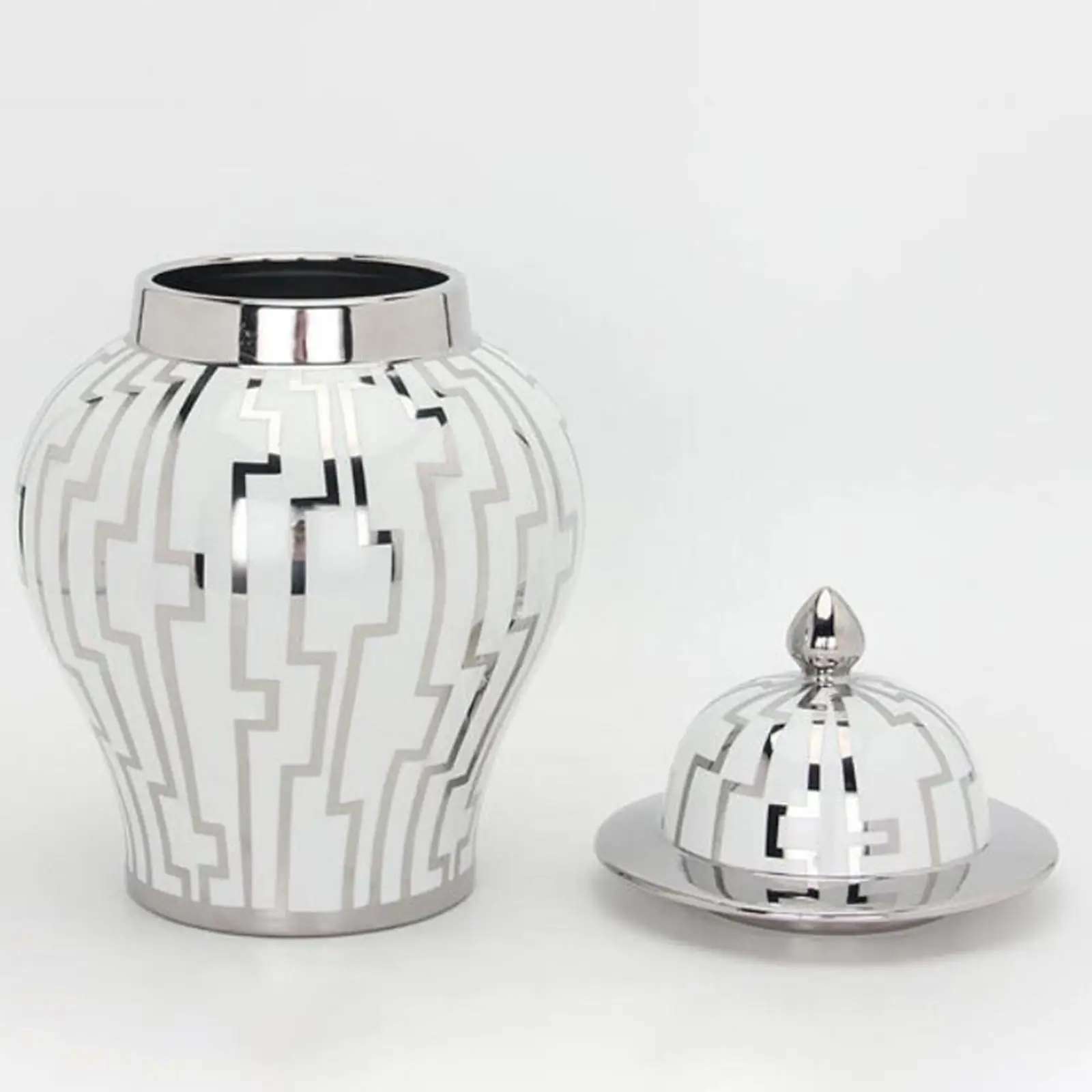 Ginger Jar Table Centerpiece Modern Ginger Vase for Collection Desk Entryway
Ginger Jar Table Centerpiece Modern Ginger Vase for Collection Desk Entryway
