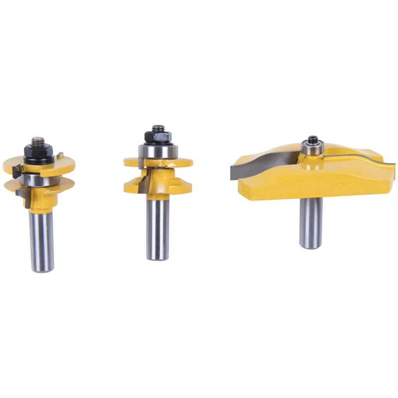 3 PCS Router Bit Set, 1/2-Inch Shaker Raised Panel Round Over Cabinet Door Router Bit Set With Back-Cutter Panel Raiser 1/2-Inch
3 PCS Router Bit Set, 1/2-Inch Shaker Raised Panel Round Over Cabinet Door Router Bit Set With Back-Cutter Panel Raiser 1/2-Inch