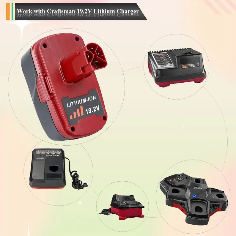 19.2v 5000mAh lithium battery for craftsman C3 XCP 315 Pp2011 315.115410 315.11485 diehard craftsman cordless tool battery pack
19.2v 5000mAh lithium battery for craftsman C3 XCP 315 Pp2011 315.115410 315.11485 diehard craftsman cordless tool battery pack