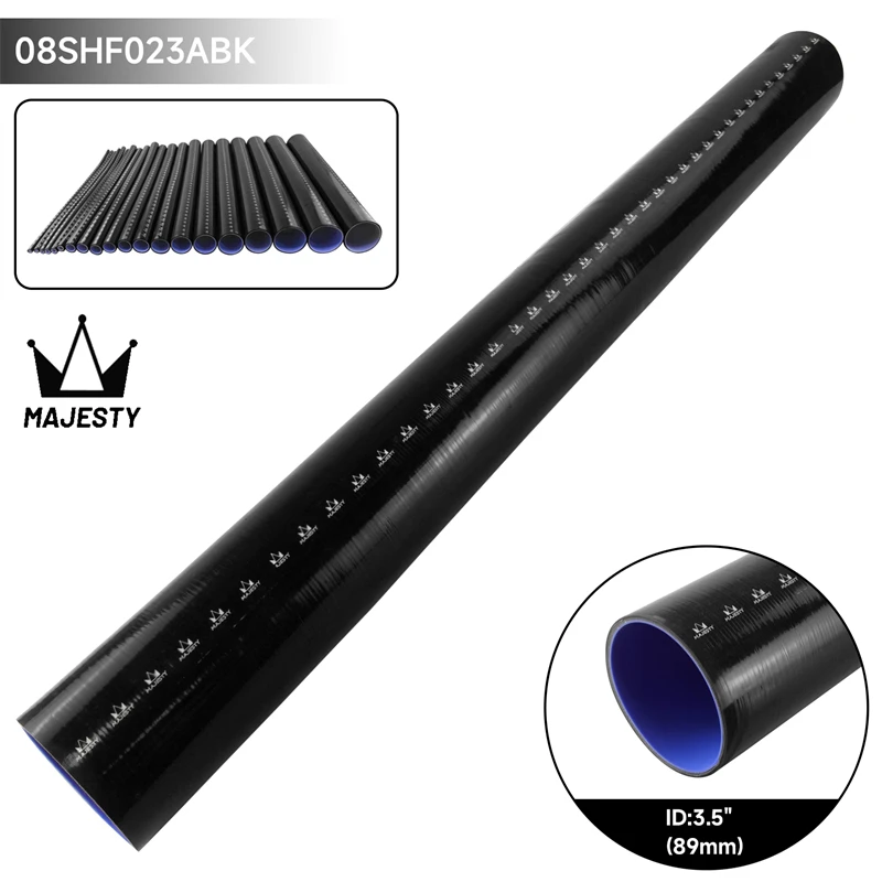 High Performance Universal Straight Coupler Silicone Hose 89mm 3.5inch/102mm 4.0inch 3Ply 1PCS Black/Blue/Red
High Performance Universal Straight Coupler Silicone Hose 89mm 3.5inch/102mm 4.0inch 3Ply 1PCS Black/Blue/Red