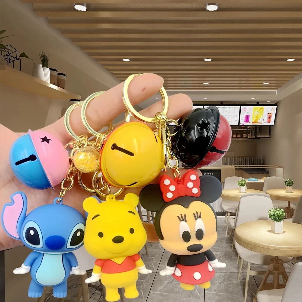 Disney Stitch Doll Bell Keychain Anime Figure Mickey Backpack Pendant Car Key Ring Decoration Model Children Toy Boy Girl Gift
Disney Stitch Doll Bell Keychain Anime Figure Mickey Backpack Pendant Car Key Ring Decoration Model Children Toy Boy Girl Gift