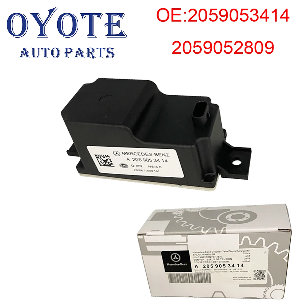 OYOTE 2059053414 2059052809 Auto Voltage Transformer Converter For Mercedes Benz Battery 2013-2018 W205 W257 W253 W213 W222
OYOTE 2059053414 2059052809 Auto Voltage Transformer Converter For Mercedes Benz Battery 2013-2018 W205 W257 W253 W213 W222