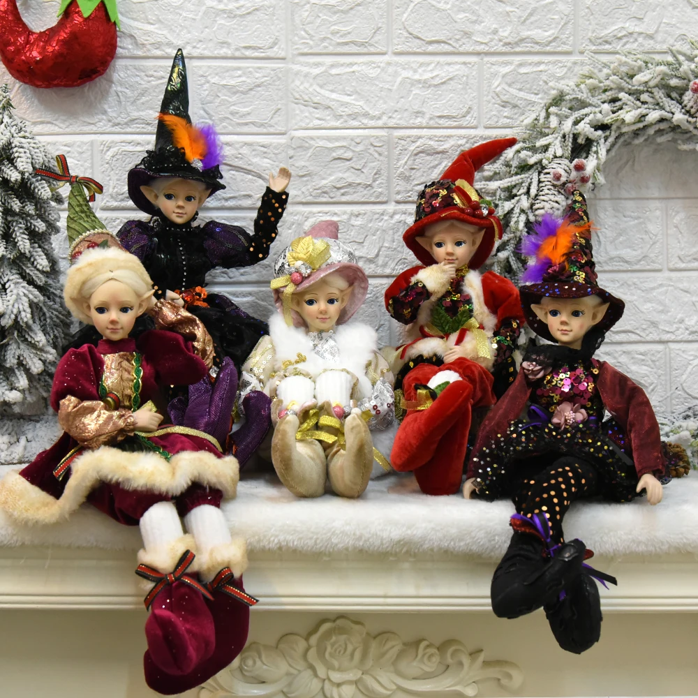 Sitting Elf Doll Party Holiday Gift Elf Doll With Hat Christmas Decoration Doll Bendable Navidad Home Decor
Sitting Elf Doll Party Holiday Gift Elf Doll With Hat Christmas Decoration Doll Bendable Navidad Home Decor