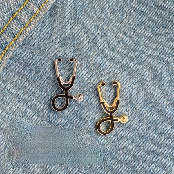 Delysia King Medical men's and women's stethoscope doctor nurse brooch pin jacket lapel badge brooch
Delysia King Medical men's and women's stethoscope doctor nurse brooch pin jacket lapel badge brooch