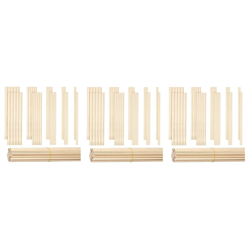 300 Pieces Dowel Rods Wooden Dowel Rod Craft Wood1/8,3/16,1/4,5/16,3/8X6inch Sticks For Crafting DIY Wedding Ribbon Wand
300 Pieces Dowel Rods Wooden Dowel Rod Craft Wood1/8,3/16,1/4,5/16,3/8X6inch Sticks For Crafting DIY Wedding Ribbon Wand