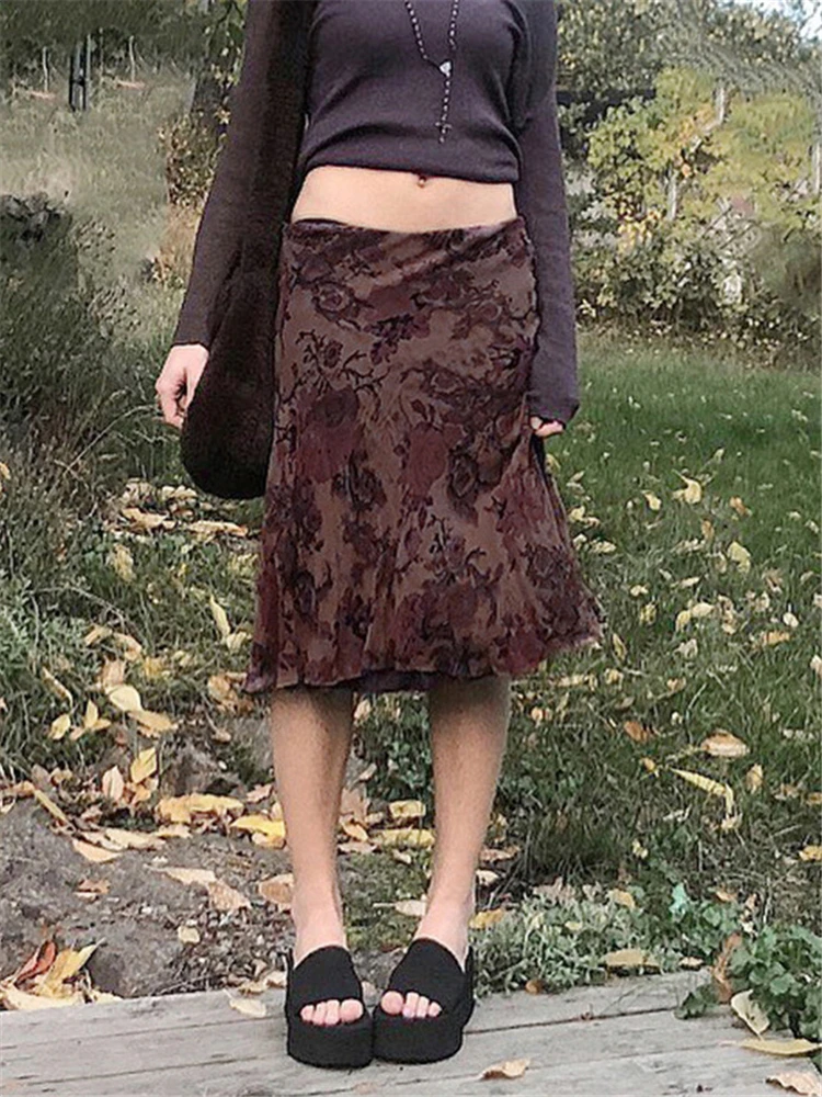 Tossy Fairy Grunge Mesh Midi Y2k Skirts E-girl Boho Aesthetics Low Waist Printing A-line Skirt Elfcore Outfits Retro Fall
Tossy Fairy Grunge Mesh Midi Y2k Skirts E-girl Boho Aesthetics Low Waist Printing A-line Skirt Elfcore Outfits Retro Fall