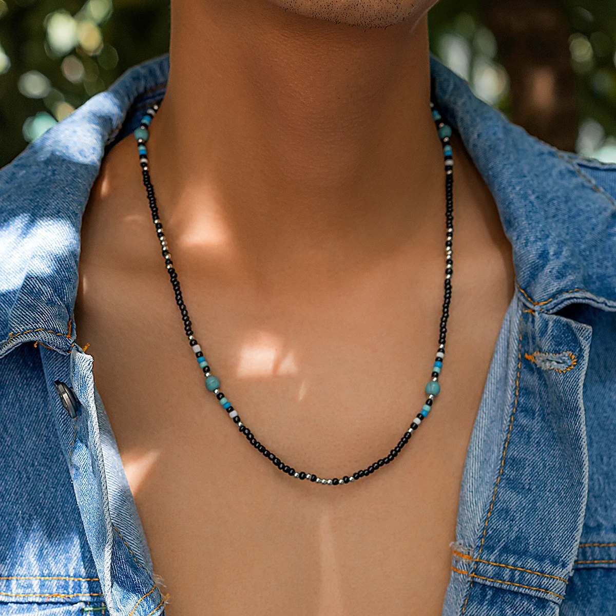 KunJoe Boho Mixed Color Handmade Stone CCB Beads Choker Necklace For Men Women Summer Surfer Clavicle Chain Collar Jewelry
KunJoe Boho Mixed Color Handmade Stone CCB Beads Choker Necklace For Men Women Summer Surfer Clavicle Chain Collar Jewelry