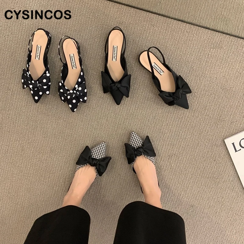 Women's Sandals Summer 2022 Pointed Low Heels Bow-knot Sandalias Fashion Baotou Strap Elegant Female Shoes Chaussure Femme
Women's Sandals Summer 2022 Pointed Low Heels Bow-knot Sandalias Fashion Baotou Strap Elegant Female Shoes Chaussure Femme