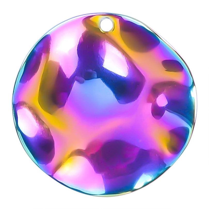 10PCS Fashion Rainbow Laser Round Charms Stainless Steel Pendant Accessory Necklace Earrings Jewelry Making For Women Man Bulk
10PCS Fashion Rainbow Laser Round Charms Stainless Steel Pendant Accessory Necklace Earrings Jewelry Making For Women Man Bulk