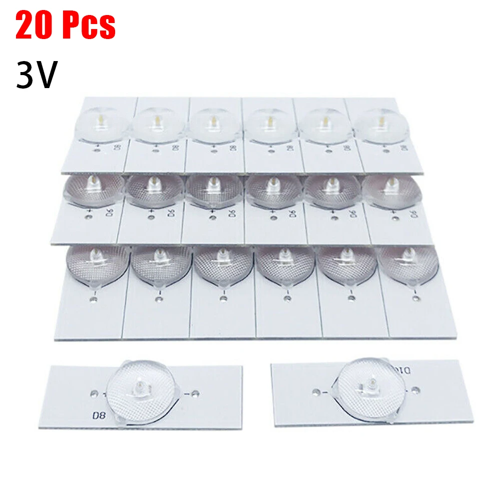 Universal SMD Lamp Beads With Optical Lens Fliter For 32-65 Inch LED TV Repair White SMD Lamp Beads 3V/6V
Universal SMD Lamp Beads With Optical Lens Fliter For 32-65 Inch LED TV Repair White SMD Lamp Beads 3V/6V