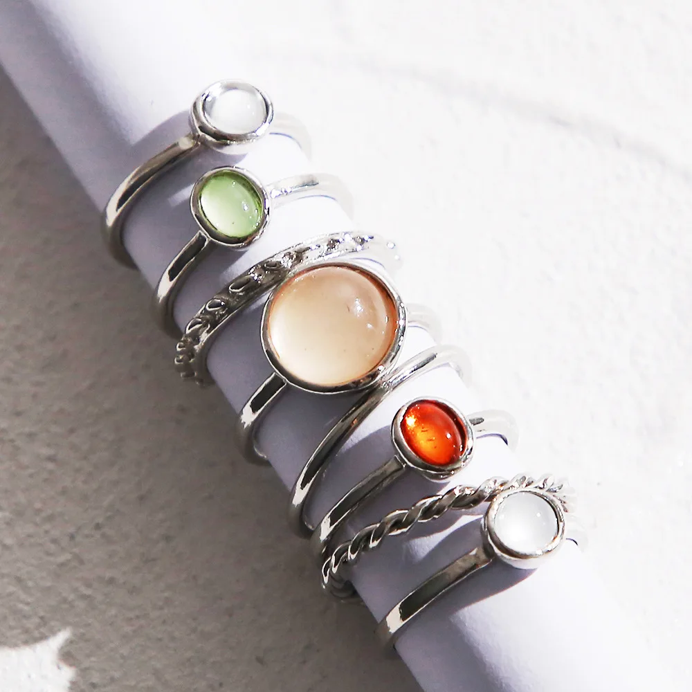 Gothic Joint Rings for Women Creative Index Finger Ring Female Combination Eight-piece Rings Vintage Jewelry Sets Anillos Mujer
Gothic Joint Rings for Women Creative Index Finger Ring Female Combination Eight-piece Rings Vintage Jewelry Sets Anillos Mujer