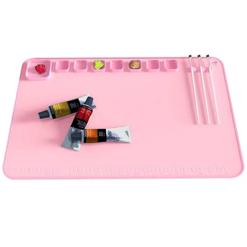 Silicone Painting Mat Nonstick Nonslip Waterproof Silicone Mat With Grooves Durable No Fading Painting Gadgets For Painting
Silicone Painting Mat Nonstick Nonslip Waterproof Silicone Mat With Grooves Durable No Fading Painting Gadgets For Painting