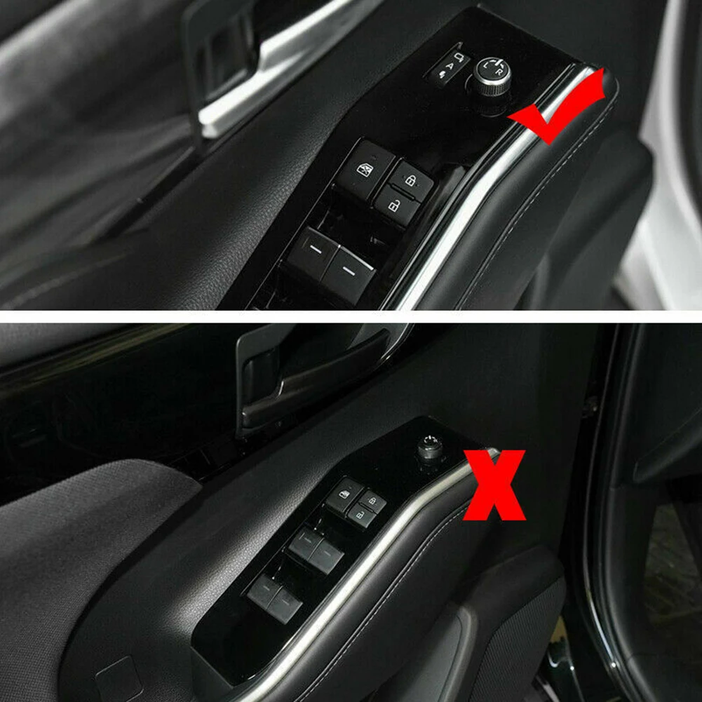 4PCS Decoration Fashion Lift Panel Switch Cover Trim Silver Titanium Stainless Steel For Toyota Highlander 20-22 Easy Use
4PCS Decoration Fashion Lift Panel Switch Cover Trim Silver Titanium Stainless Steel For Toyota Highlander 20-22 Easy Use