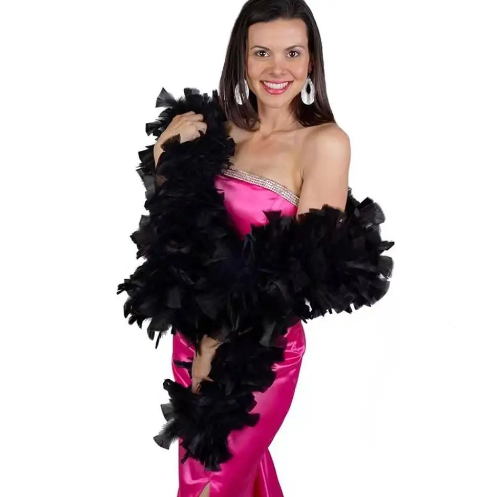 2Yards BLACK Natural Turkey Feather Boa Shawl 200 Grams Fluffy Plumes for Costume Stage Party Wedding Carnival Decoration Crafts
2Yards BLACK Natural Turkey Feather Boa Shawl 200 Grams Fluffy Plumes for Costume Stage Party Wedding Carnival Decoration Crafts