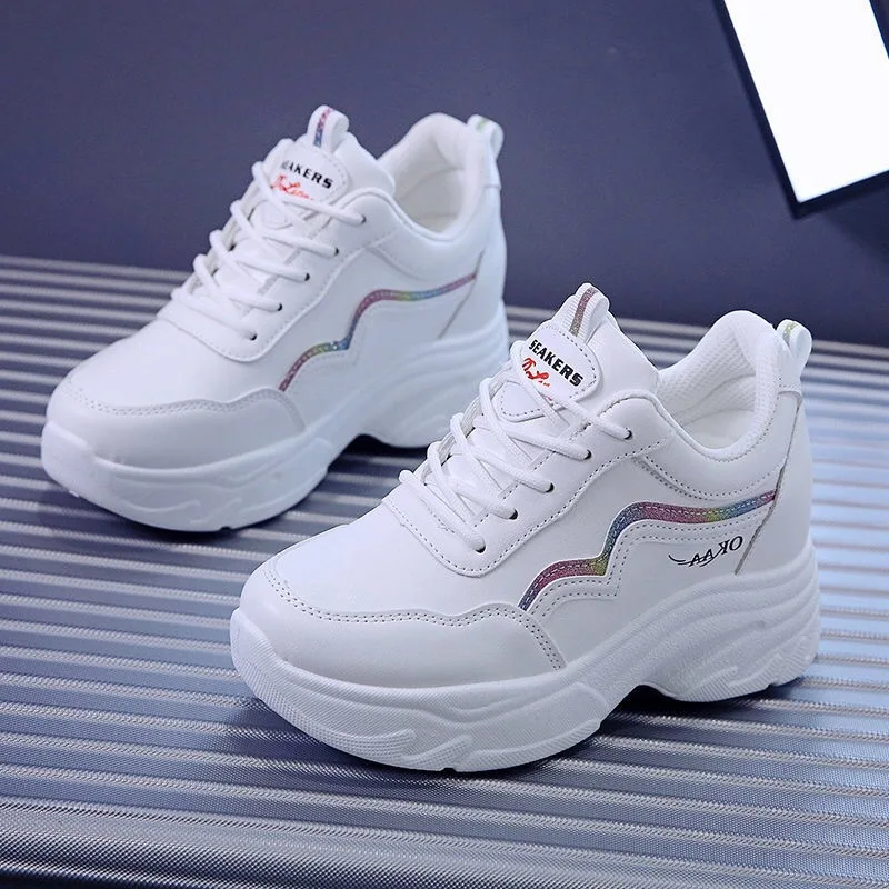Thick-soled Sneakers Women's White Breathable Women's Shoes Korean Version All-match Dad Shoes Leather Casual Sneakers 2022 New
Thick-soled Sneakers Women's White Breathable Women's Shoes Korean Version All-match Dad Shoes Leather Casual Sneakers 2022 New