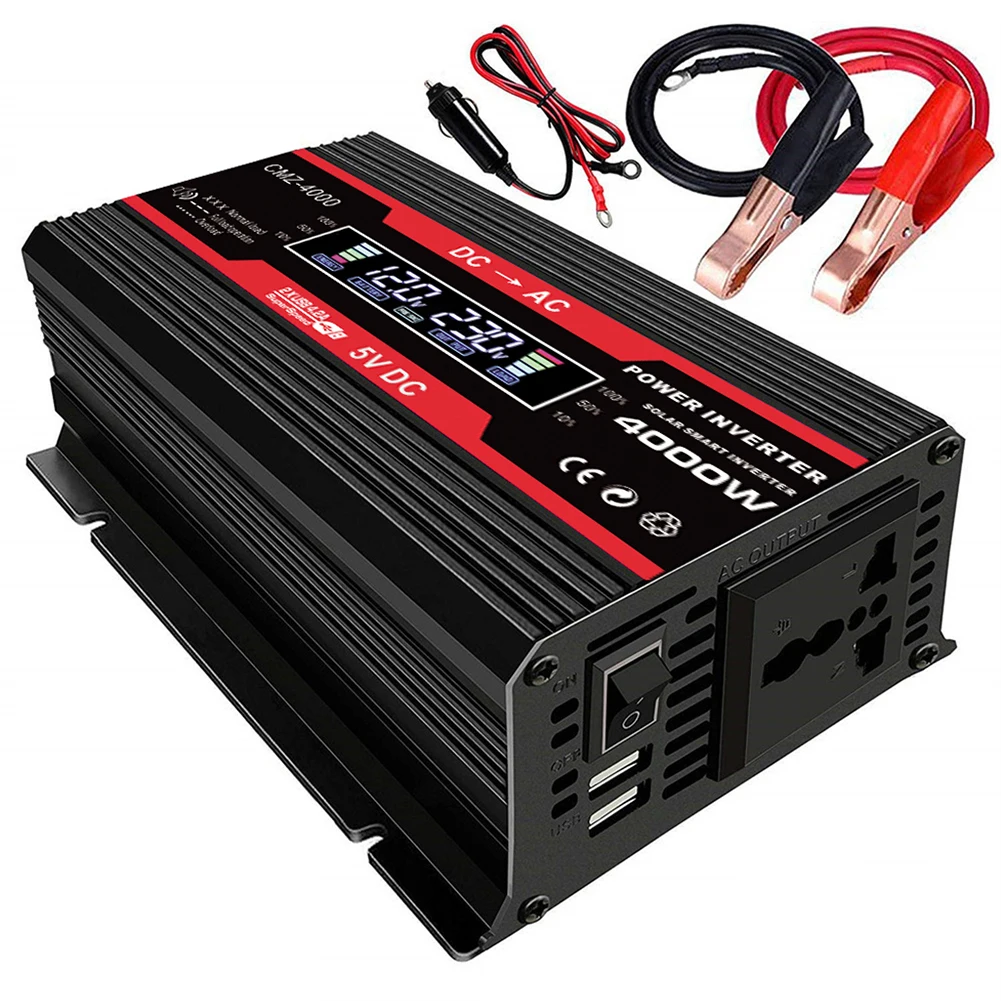 Car Converter Power Inverter Modified Sine Wave DC12V To 110/220V Off Grid Multi Protection Fast Charging Dual USB Ports 300W
Car Converter Power Inverter Modified Sine Wave DC12V To 110/220V Off Grid Multi Protection Fast Charging Dual USB Ports 300W