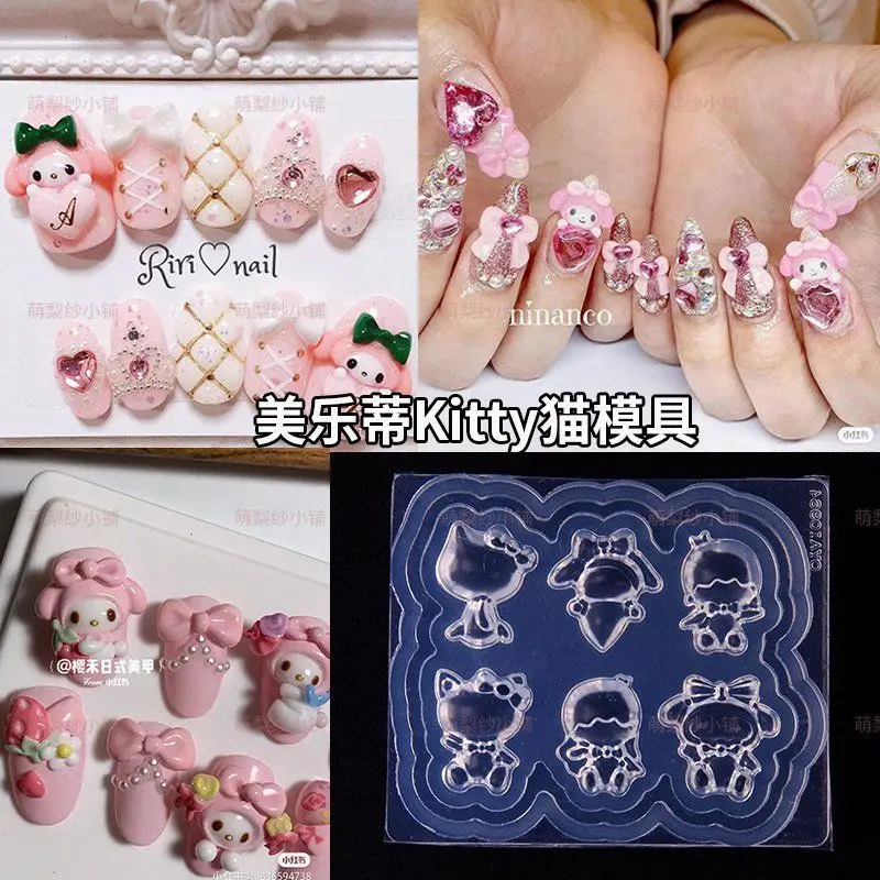 Sanrioed «Моя Мелодия» Hello Kitty Милая и сексуальная форма для маникюра мультфильм 3D Трехмерная силиконовая резьба «сделай сам» Мягкая форма для н...
Sanrioed «Моя Мелодия» Hello Kitty Милая и сексуальная форма для маникюра мультфильм 3D Трехмерная силиконовая резьба «сделай сам» Мягкая форма для н...