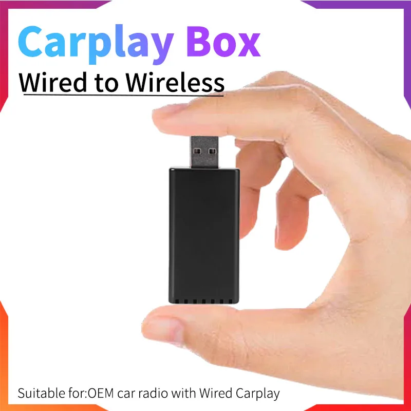 Wireless Carplay Adapter Car Mini AI Box for Apple Car OEM Wired CarPlay To Wireless CarPlay USB Dongle Plug and Play Playaibox 
Wireless Carplay Adapter Car Mini AI Box for Apple Car OEM Wired CarPlay To Wireless CarPlay USB Dongle Plug and Play Playaibox