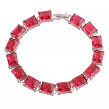 JLB102 Luxury Red and Black Zircon Fashion Bracelets High Quality Multi-color Fire Opal Bracelet Ladies Jewelry Christmas Gift