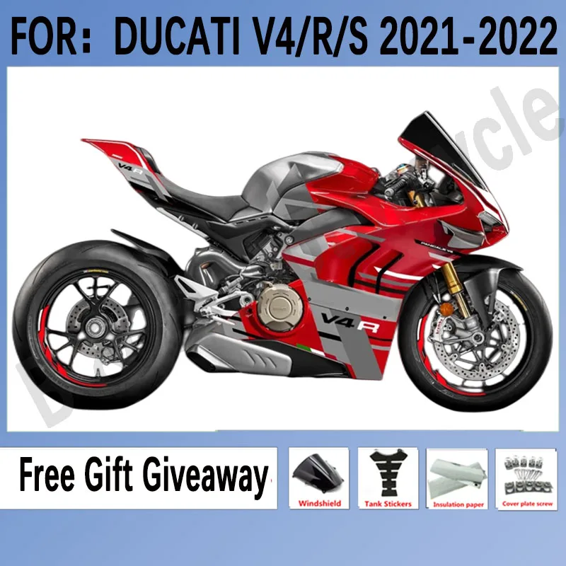 Kit Fit for DUCATI Panigale V4 20 21 v4s v4r 2020 2021 Bodywork Full ABS Fairing kit set Red Silver
Kit Fit for DUCATI Panigale V4 20 21 v4s v4r 2020 2021 Bodywork Full ABS Fairing kit set Red Silver