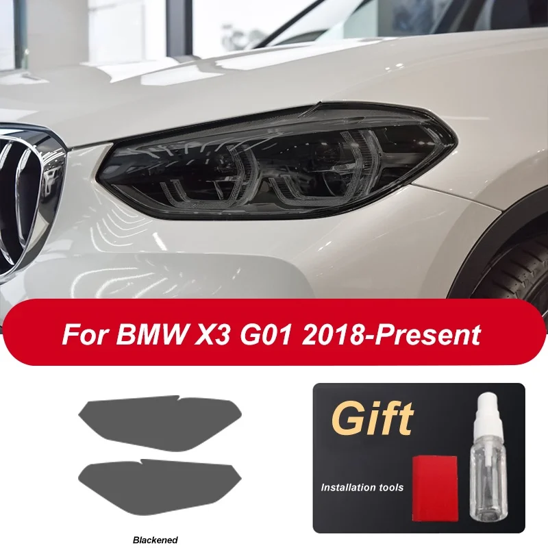 2-piece Automobile Headlamp Protective Film Transparent Black TPU sticker For BMW X3 M G01 2020 F25 Car TPU Decorative sticker
2-piece Automobile Headlamp Protective Film Transparent Black TPU sticker For BMW X3 M G01 2020 F25 Car TPU Decorative sticker