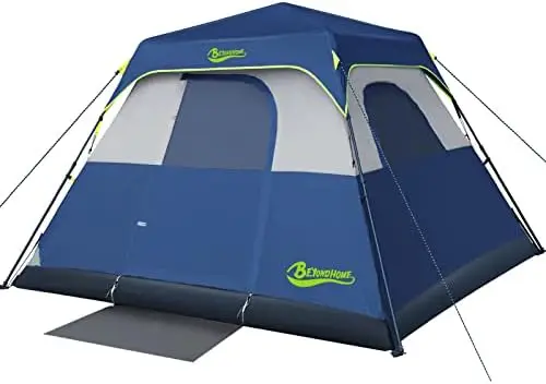 Cabin Tent, 4 Person/6 Person Camping Tent Setup in 60 Seconds with Rainfly, Waterproof & Windproof Tent with Carry Bag for Ten
Cabin Tent, 4 Person/6 Person Camping Tent Setup in 60 Seconds with Rainfly, Waterproof & Windproof Tent with Carry Bag for Ten