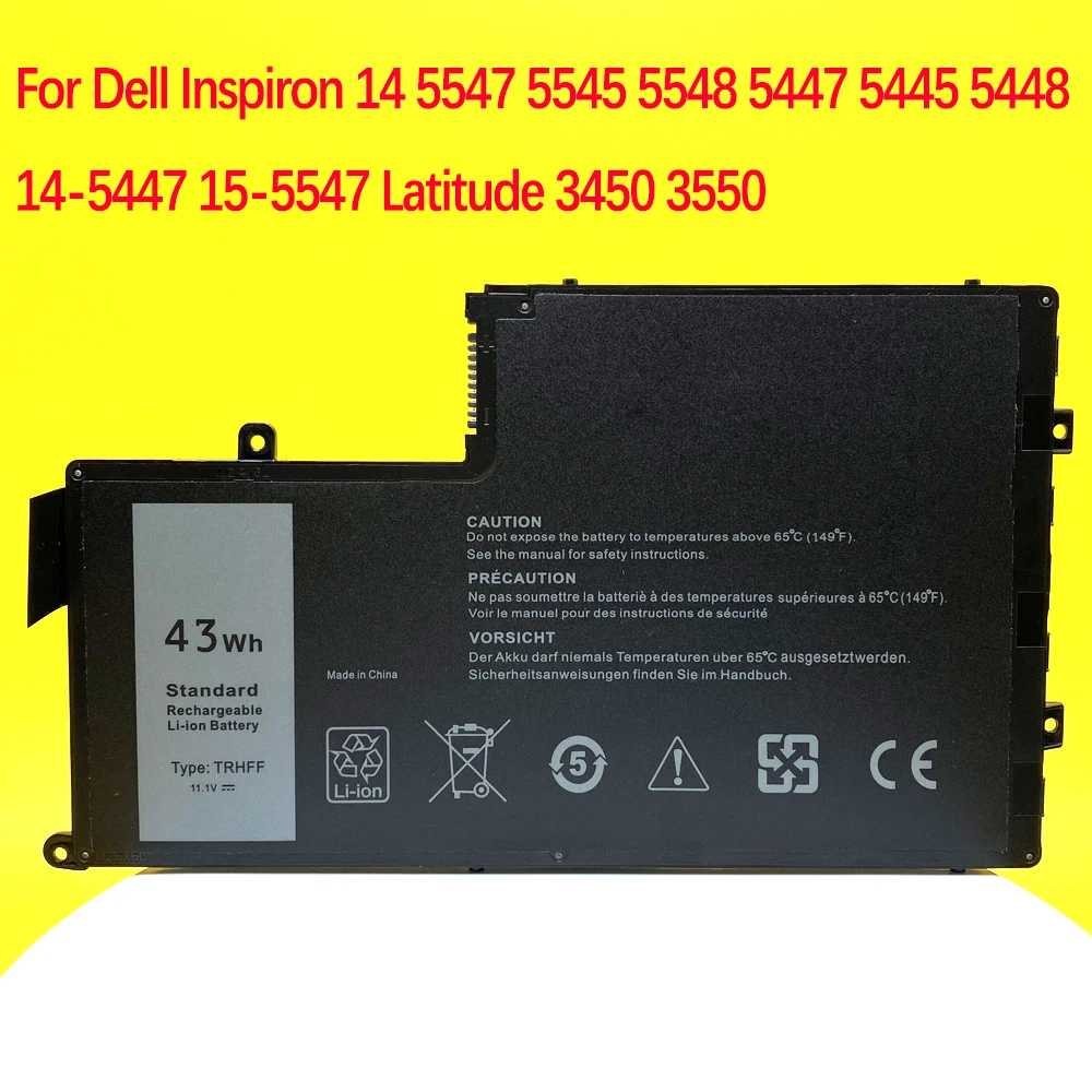 Аккумулятор для ноутбука Dell Inspiron 14 15-3800 5547 5447 5445 5448 5548 3450 TRHFF 1V2F6 01V2F 43WH, 3550 мАч
Аккумулятор для ноутбука Dell Inspiron 14 15-3800 5547 5447 5445 5448 5548 3450 TRHFF 1V2F6 01V2F 43WH, 3550 мАч