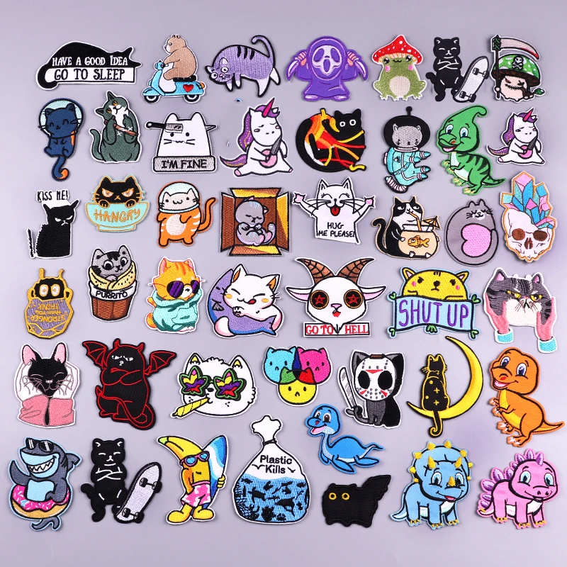 Small Animal Patch Cat Embroidery Patch For Clothing Patch Cartoon Animal Patches For Clothes Stripe Badge Cute Dinosaur Sticker
Small Animal Patch Cat Embroidery Patch For Clothing Patch Cartoon Animal Patches For Clothes Stripe Badge Cute Dinosaur Sticker
