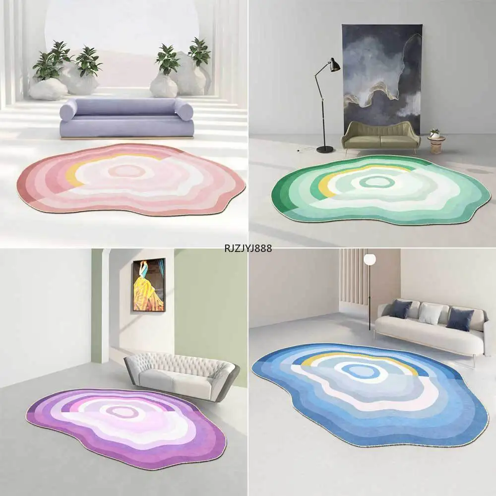 Modern Minimalist Irregular Shaped Nordic Geometric Pink Blue Green Purple Gradient Living Room Bedroom Carpet Floor Mat
Modern Minimalist Irregular Shaped Nordic Geometric Pink Blue Green Purple Gradient Living Room Bedroom Carpet Floor Mat